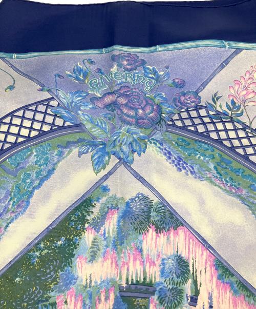 HERMES（エルメス）HERMES (エルメス) シルクスカーフ　カレ90　GIVERNY ブルーの古着・服飾アイテム