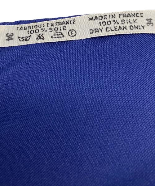 HERMES（エルメス）HERMES (エルメス) シルクスカーフ　カレ90　GIVERNY ブルーの古着・服飾アイテム