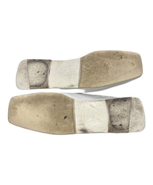 JIL SANDER（ジルサンダー）JIL SANDER (ジルサンダー) フラットパンプス ホワイト サイズ:23.5の古着・服飾アイテム