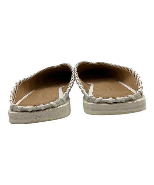 JIL SANDER（ジルサンダー）JIL SANDER (ジルサンダー) フラットパンプス ホワイト サイズ:23.5の古着・服飾アイテム