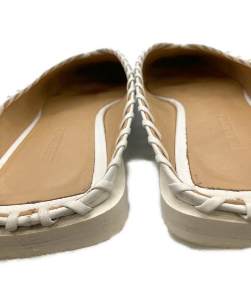 JIL SANDER（ジルサンダー）JIL SANDER (ジルサンダー) フラットパンプス ホワイト サイズ:23.5の古着・服飾アイテム