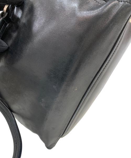 PRADA（プラダ）PRADA (プラダ) レザートートバッグ ブラックの古着・服飾アイテム