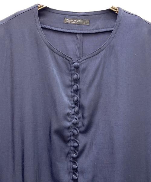 kurashi&trips publishing（クラシアンドトリップス パブリッシング）KURASHI&Trips PUBLISHING (クラシアンドトリップス パブリッシング) 長袖ワンピース ネイビー サイズ:SIZE Mの古着・服飾アイテム