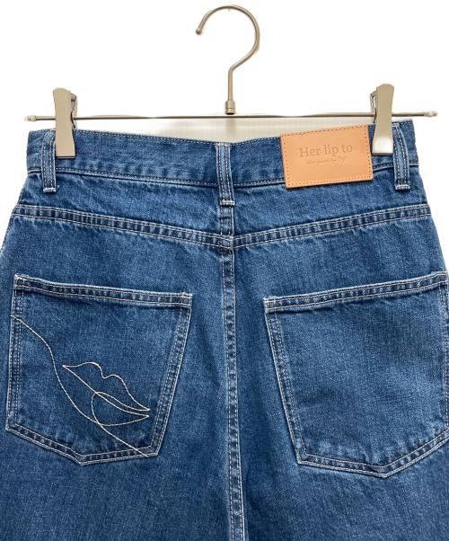 HER LIP TO（ハーリップトゥ）Her lip to (ハーリップトゥ) デニムパンツ インディゴ サイズ:SIZE W25の古着・服飾アイテム