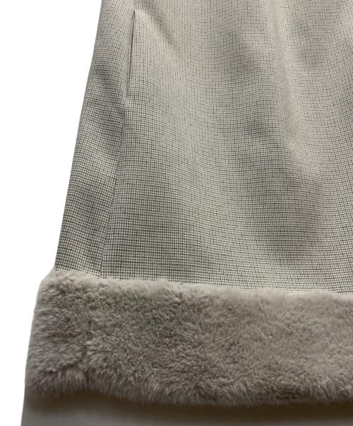 CELFORD（セルフォード）CELFORD (セルフォード) 裾ファーワンピース グレー サイズ:SIZE 38の古着・服飾アイテム