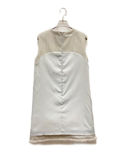 CELFORD（セルフォード）CELFORD (セルフォード) 裾ファーワンピース グレー サイズ:SIZE 38の古着・服飾アイテム