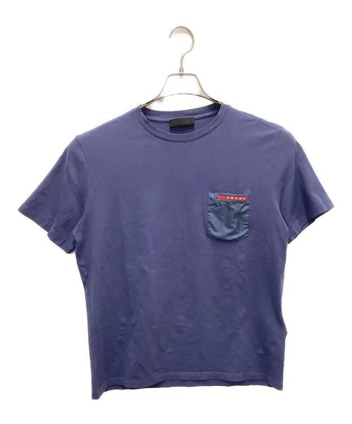 PRADA（プラダ）PRADA (プラダ) ナイロンポケットカットソー ネイビー サイズ:SIZE Lの古着・服飾アイテム