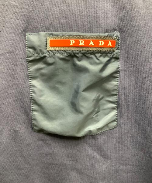 PRADA（プラダ）PRADA (プラダ) ナイロンポケットカットソー ネイビー サイズ:SIZE Lの古着・服飾アイテム