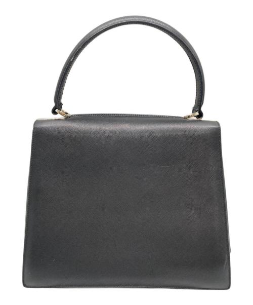 Salvatore Ferragamo（サルヴァトーレ フェラガモ）Salvatore Ferragamo (サルヴァトーレ フェラガモ) ハンドバッグ　ダブルガンチーニ ブラックの古着・服飾アイテム
