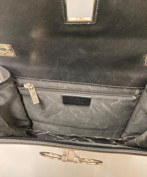 Salvatore Ferragamo（サルヴァトーレ フェラガモ）Salvatore Ferragamo (サルヴァトーレ フェラガモ) ハンドバッグ　ダブルガンチーニ ブラックの古着・服飾アイテム