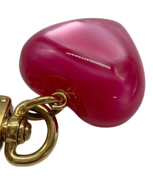 LOUIS VUITTON（ルイ ヴィトン）LOUIS VUITTON (ルイ ヴィトン) ファッション小物　	キーリング バックチャーム ハート型 ピンク×ゴールドの古着・服飾アイテム