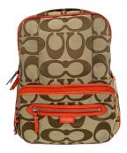 COACHコーチ）の古着「リュック シグネイチャー」｜ベージュ