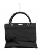 GUCCIグッチ）の古着「バンブーハンドバッグ　」｜ブラック