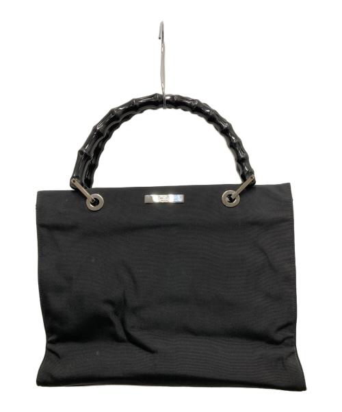 GUCCI（グッチ）GUCCI (グッチ) バンブーハンドバッグ　 ブラックの古着・服飾アイテム
