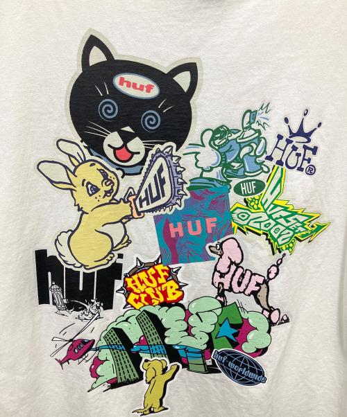 HUF（ハフ）HUF (ハフ) Tシャツ ホワイト サイズ:SIZE XXLの古着・服飾アイテム