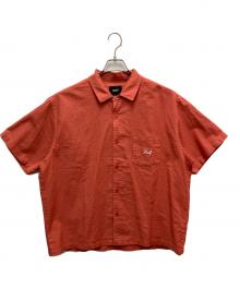HUF（ハフ）の古着「PIGMENT DYED CAMP SHIRT」｜レッド