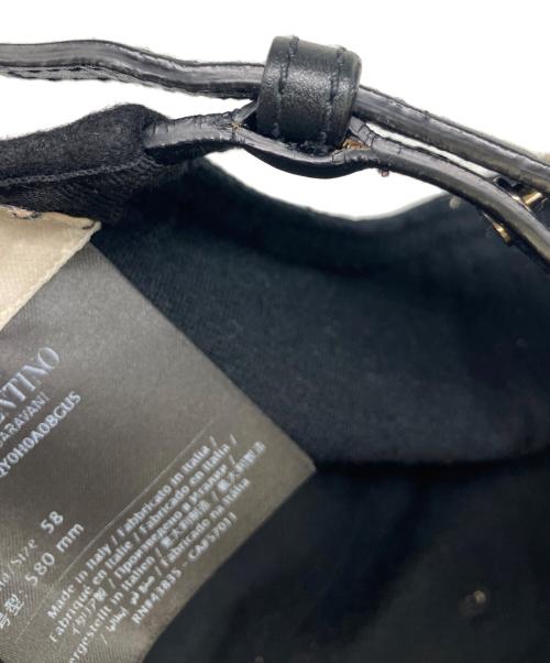 VALENTINO GARAVANI（ヴァレンティノ・ガラヴァーニ）VALENTINO GARAVANI (ヴァレンティノ・ガラヴァーニ) キャップ ブラックの古着・服飾アイテム