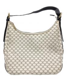 CELINE（セリーヌ）の古着「ショルダーバッグ ホワイトマカダム」｜ベージュ