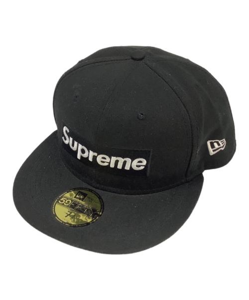 New Era（ニューエラ）New Era (ニューエラ) SUPREME (シュプリーム) キャップ 59FIFTY ブラック サイズ:７　３/８（５８．７ｃｍ）の古着・服飾アイテム
