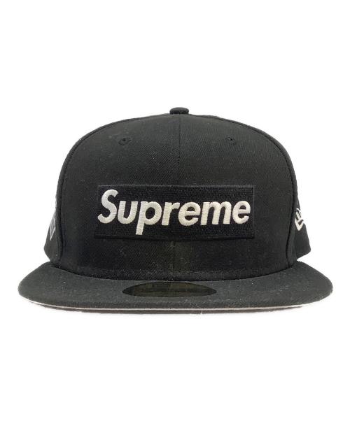 New Era（ニューエラ）New Era (ニューエラ) SUPREME (シュプリーム) キャップ 59FIFTY ブラック サイズ:７　３/８（５８．７ｃｍ）の古着・服飾アイテム