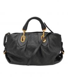 BALLY（バリー）の古着「2WAYショルダーバッグ」｜ブラック