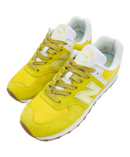 NEW BALANCE（ニューバランス）NEW BALANCE (ニューバランス) 574 イエロー サイズ:US9、UK8.5、EU42.5、JPN27の古着・服飾アイテム