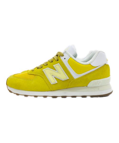 NEW BALANCE（ニューバランス）NEW BALANCE (ニューバランス) 574 イエロー サイズ:US9、UK8.5、EU42.5、JPN27の古着・服飾アイテム