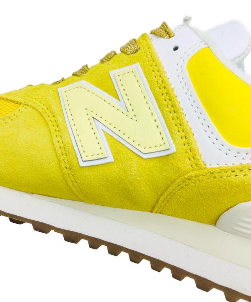 NEW BALANCE（ニューバランス）NEW BALANCE (ニューバランス) 574 イエロー サイズ:US9、UK8.5、EU42.5、JPN27の古着・服飾アイテム
