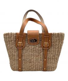 A.D.M.J.（エーディーエムジェイ）の古着「カゴバッグ」｜ナチュラル×ブラウン