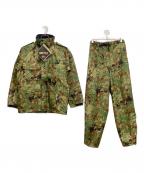 MAMMUTマムート）の古着「カモフラレインセットアップ」｜グリーン