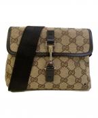 GUCCIグッチ）の古着「ショルダーバッグ GG」｜ベージュ