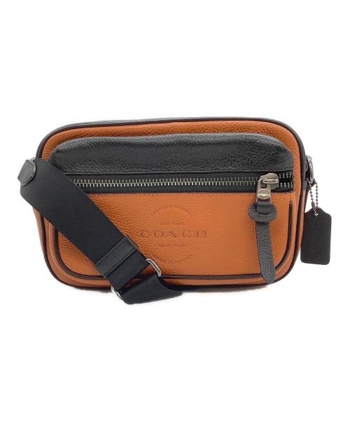 COACH（コーチ）COACH (コーチ) ショルダーバッグ オレンジ×ブラックの古着・服飾アイテム