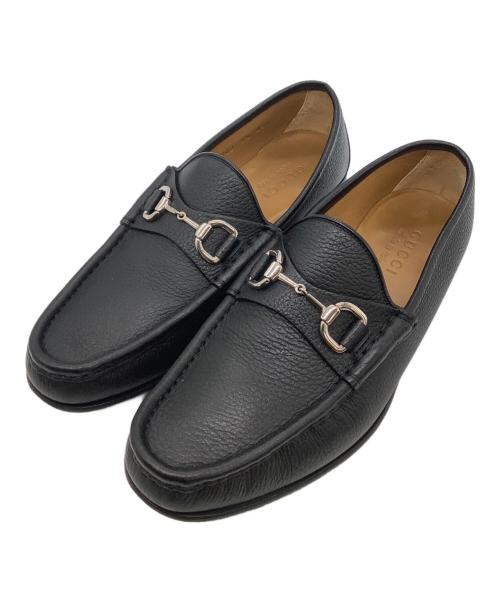 GUCCI（グッチ）GUCCI (グッチ) ホースビットローファー ブラック サイズ:SIZE　６１/２の古着・服飾アイテム