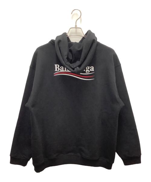 BALENCIAGA（バレンシアガ）BALENCIAGA (バレンシアガ) プルオーバーパーカー ブラック サイズ:SIZE　Mの古着・服飾アイテム
