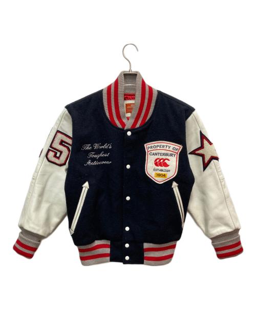 Canterbury（カンタベリー）Canterbury (カンタベリー) スタジャン ネイビー×ホワイト サイズ:SIZE Sの古着・服飾アイテム