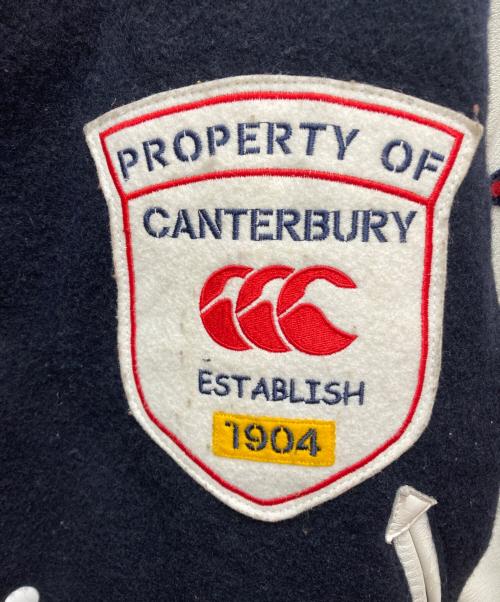 Canterbury（カンタベリー）Canterbury (カンタベリー) スタジャン ネイビー×ホワイト サイズ:SIZE Sの古着・服飾アイテム