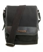 BURBERRY BLACK LABELバーバリーブラックレーベル）の古着「フラップショルダーバッグ」｜ブラック