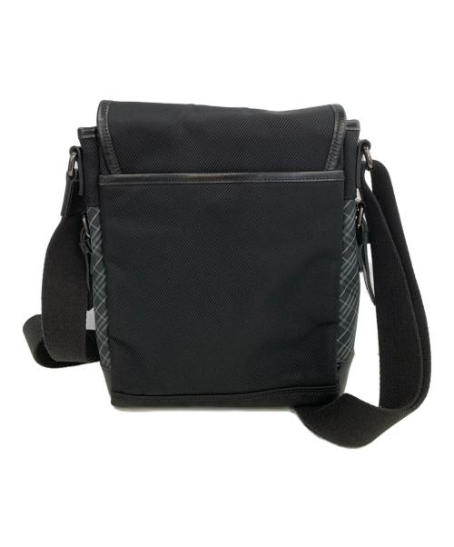 BURBERRY BLACK LABEL（バーバリーブラックレーベル）BURBERRY BLACK LABEL (バーバリーブラックレーベル) フラップショルダーバッグ ブラックの古着・服飾アイテム