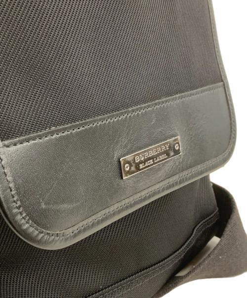 BURBERRY BLACK LABEL（バーバリーブラックレーベル）BURBERRY BLACK LABEL (バーバリーブラックレーベル) フラップショルダーバッグ ブラックの古着・服飾アイテム