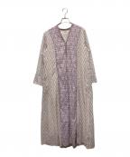 ne quittez pasヌキテパ）の古着「長袖フラワーワンピース」｜パープル