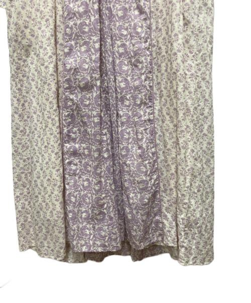 ne quittez pas（ヌキテパ）ne quittez pas (ヌキテパ) 長袖フラワーワンピース パープル サイズ:Mの古着・服飾アイテム