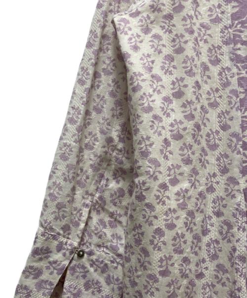 ne quittez pas（ヌキテパ）ne quittez pas (ヌキテパ) 長袖フラワーワンピース パープル サイズ:Mの古着・服飾アイテム