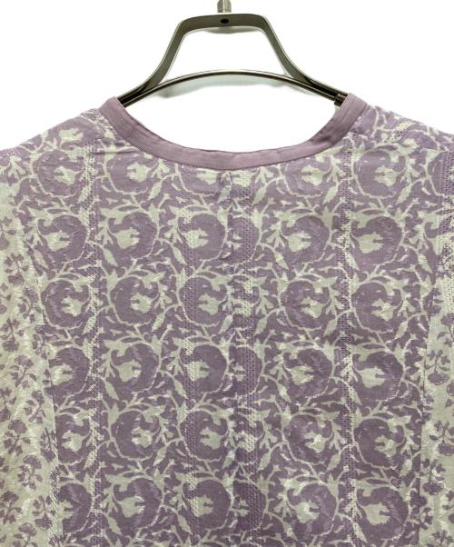 ne quittez pas（ヌキテパ）ne quittez pas (ヌキテパ) 長袖フラワーワンピース パープル サイズ:Mの古着・服飾アイテム