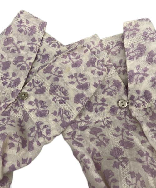 ne quittez pas（ヌキテパ）ne quittez pas (ヌキテパ) 長袖フラワーワンピース パープル サイズ:Mの古着・服飾アイテム