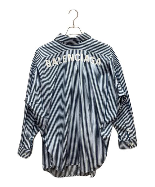 BALENCIAGA（バレンシアガ）BALENCIAGA (バレンシアガ) ボタンダウンシャツ ブルー サイズ:SIZE　34の古着・服飾アイテム