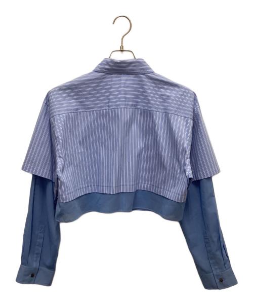 MAISON SPECIAL（メゾンスペシャル）MAISON SPECIAL (メゾンスペシャル) クロップドシャツ ブルー サイズ:SIZE　Freeの古着・服飾アイテム