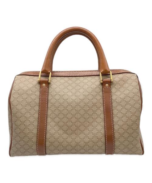 CELINE（セリーヌ）CELINE (セリーヌ) ボストンバッグ　	マカダム ベージュの古着・服飾アイテム