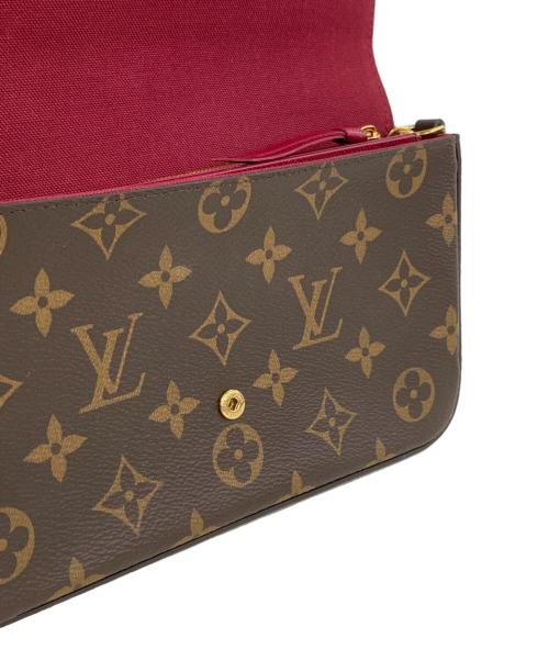 LOUIS VUITTON（ルイ ヴィトン）LOUIS VUITTON (ルイ ヴィトン) ポシェット・フェリシー/チェーンショルダーバッグ/チェーンウォレット ブラウンの古着・服飾アイテム
