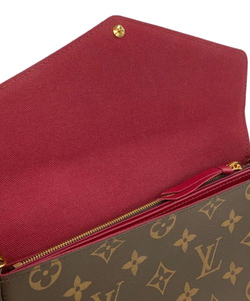 LOUIS VUITTON（ルイ ヴィトン）LOUIS VUITTON (ルイ ヴィトン) ポシェット・フェリシー/チェーンショルダーバッグ/チェーンウォレット ブラウンの古着・服飾アイテム