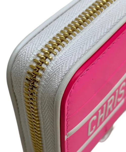 Christian Dior（クリスチャン ディオール）Christian Dior (クリスチャン ディオール) コンパクトウォレット　VIBE VOYAGEUR ピンクの古着・服飾アイテム